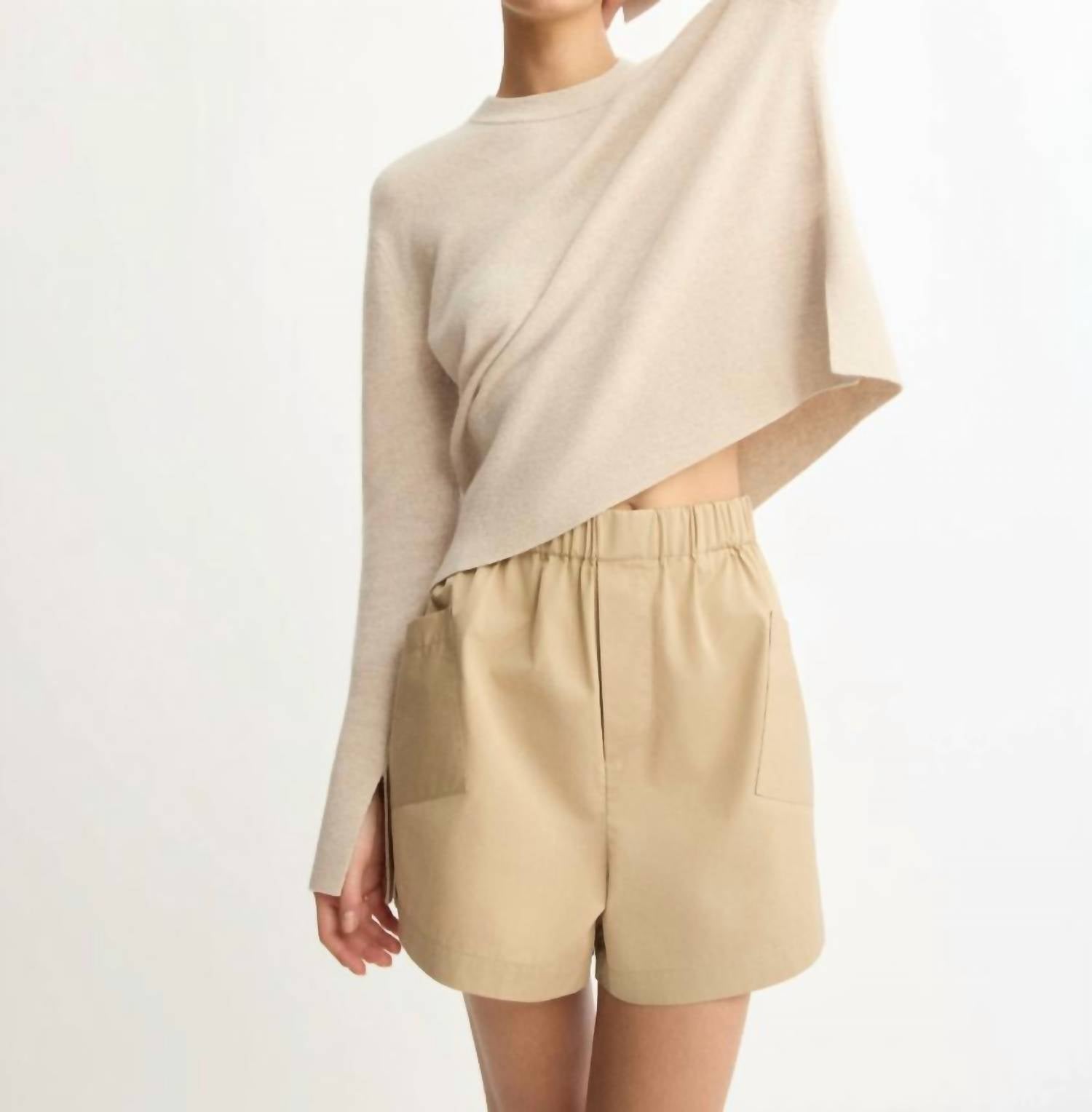 Arlo Mott Warren Crew Neck Sweater in beige - women's sweater