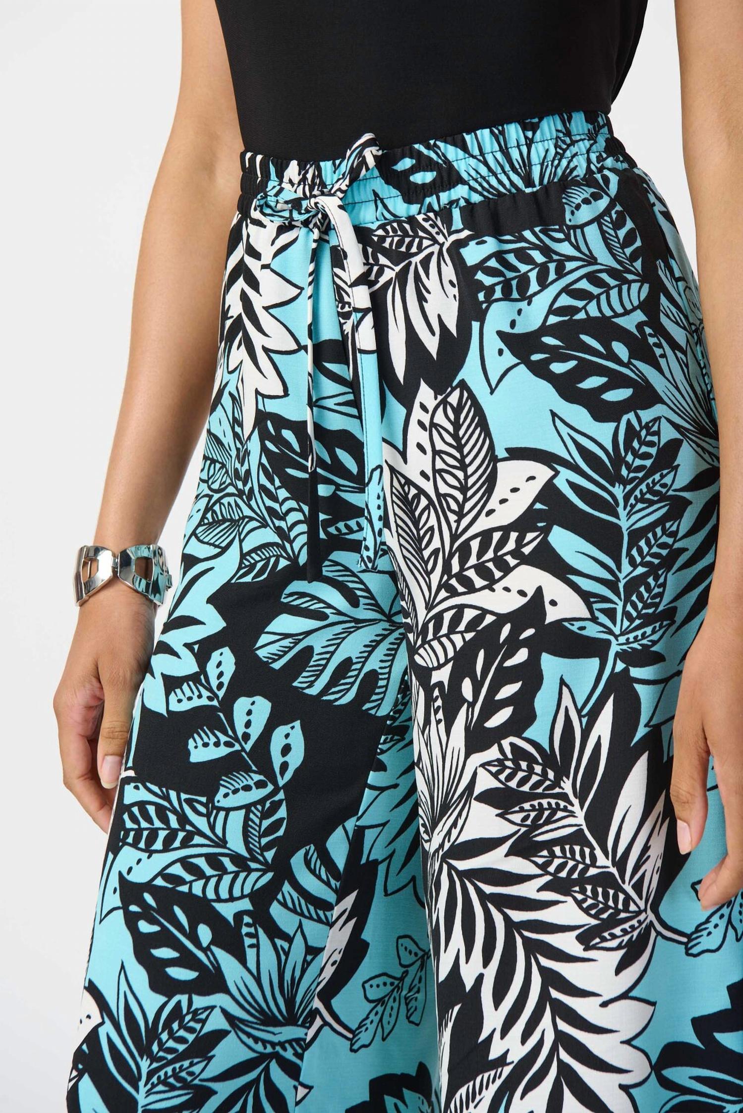 Joseph Ribkoff - Floral & Plant Motif Pants Style 241067