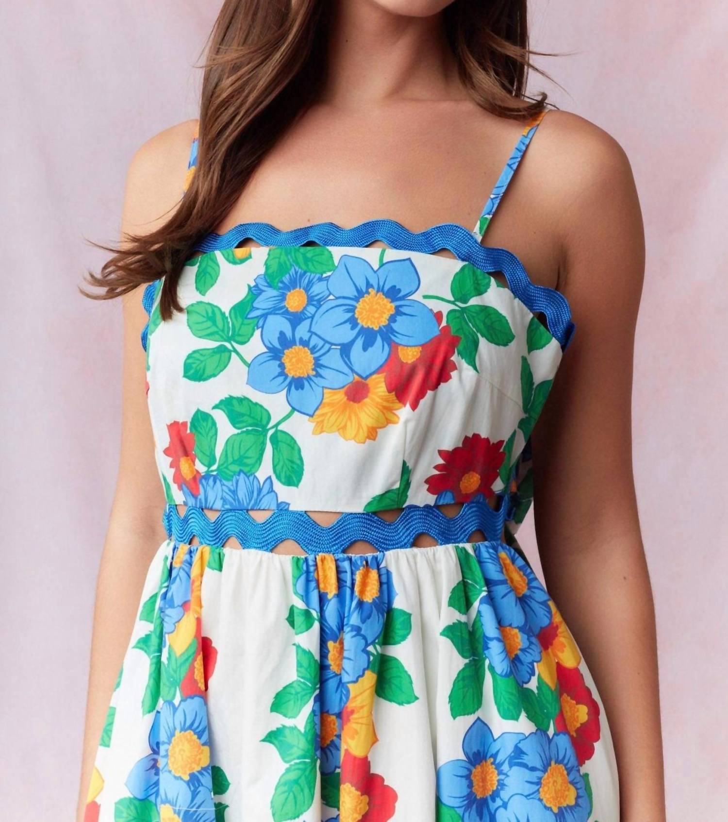Peach Love - Hadley Floral Maxi Dress