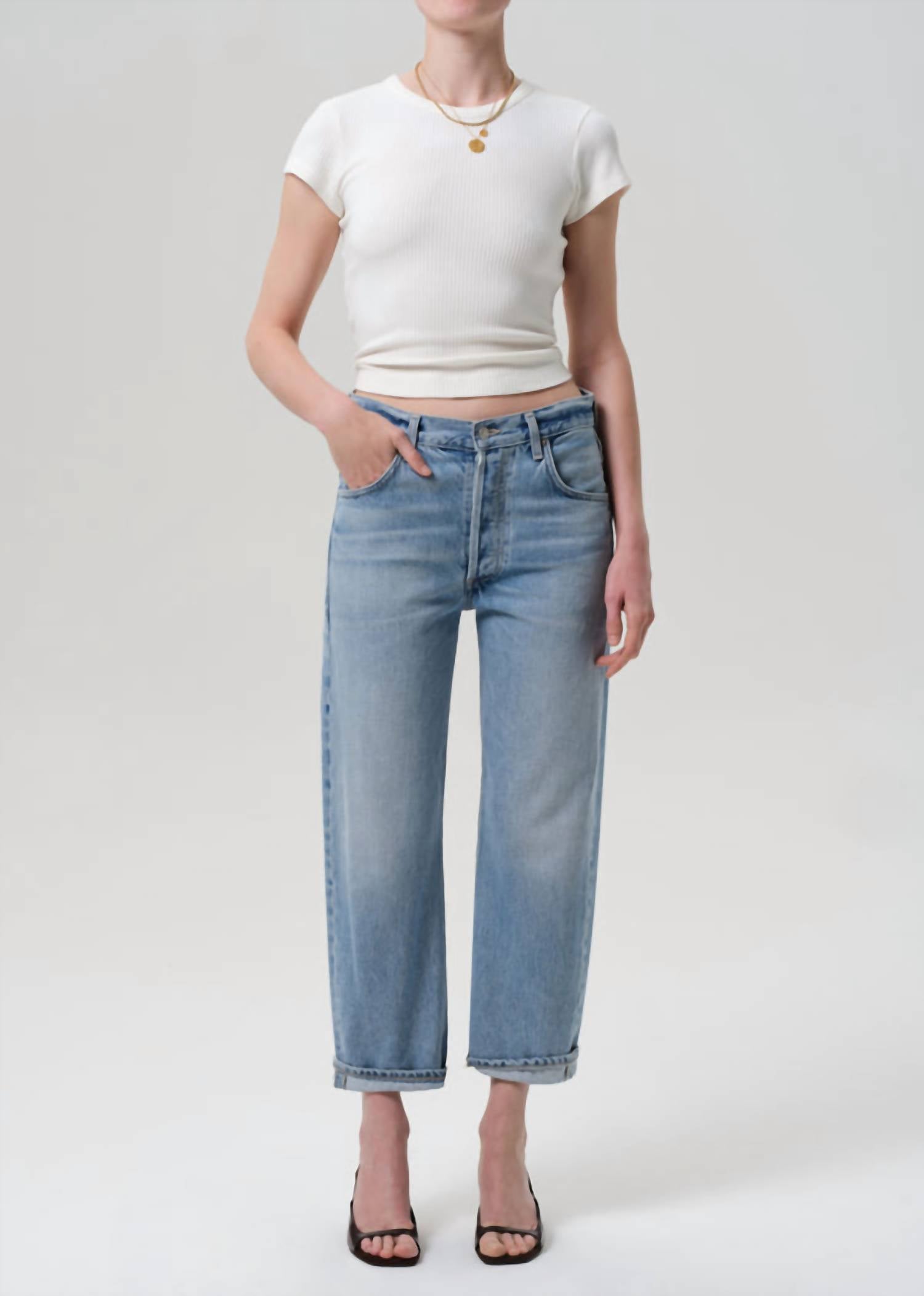 Citizens Of Humanity - Dahlia Bow Leg Baby Roll Jeans