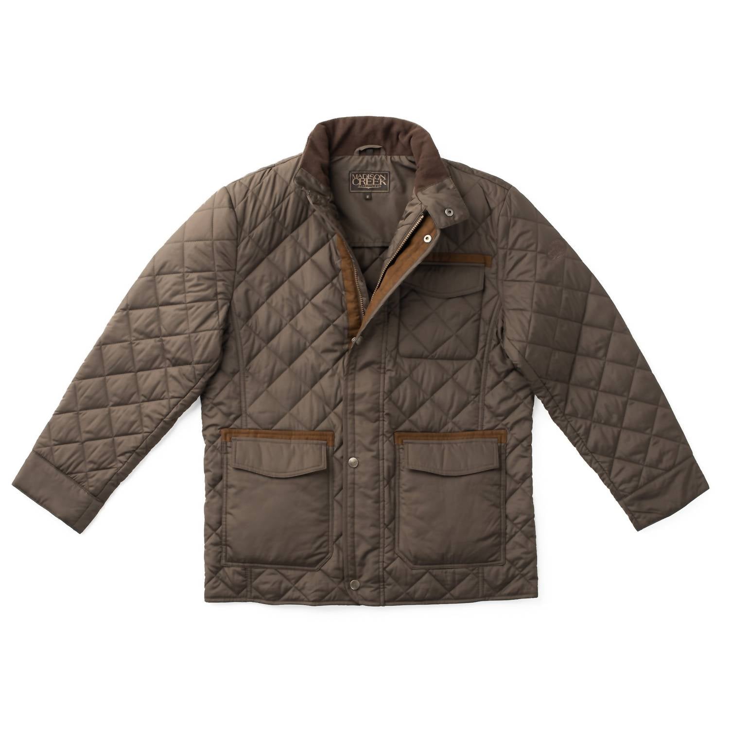 Madison Creek Outfitters Adventurer Diamond Quilted Nylon Jacket in gunmetal - men's jacket - view 4