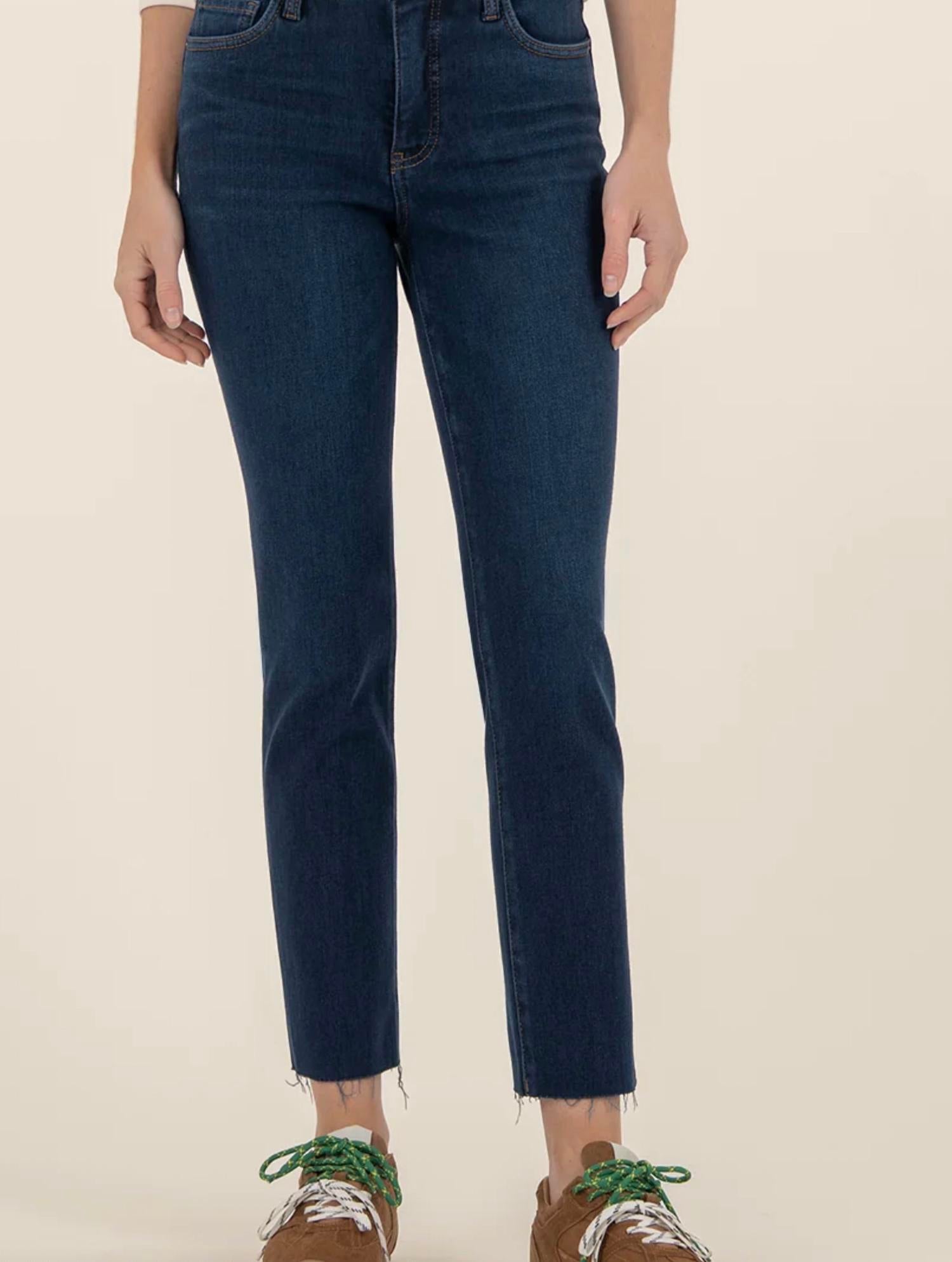 KUT FROM THE KLOTH Reese Ankle Straight Leg Jeans in courageously - women's jeans