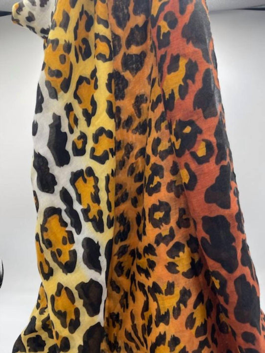 Printed Village - Women's Leopard Scarf