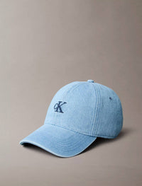 Calvin Klein - Unisex Denim Compact Monogram Baseball Cap