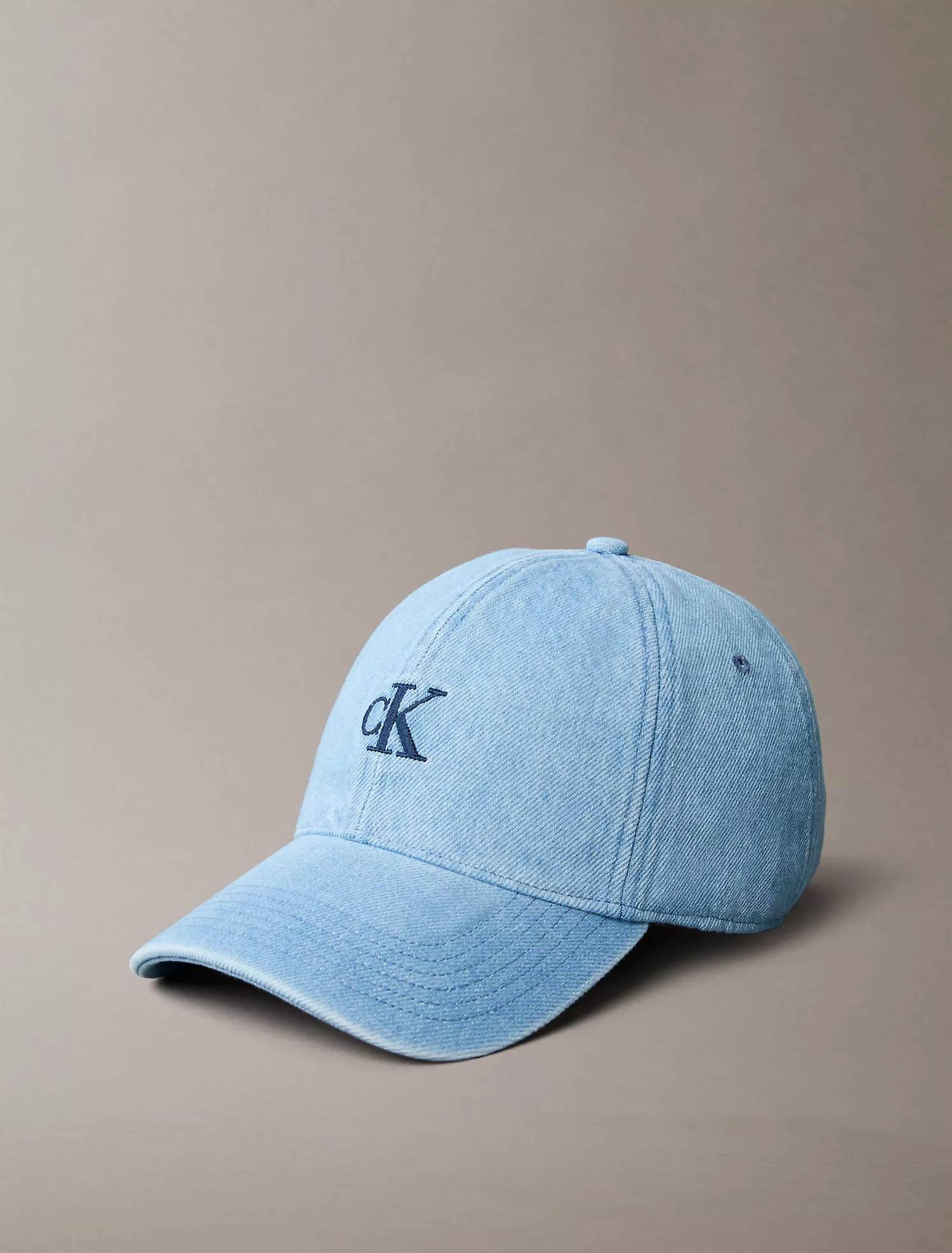 Calvin Klein - Unisex Denim Compact Monogram Baseball Cap