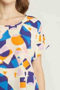 Entro - Abstract Printed Blouse
