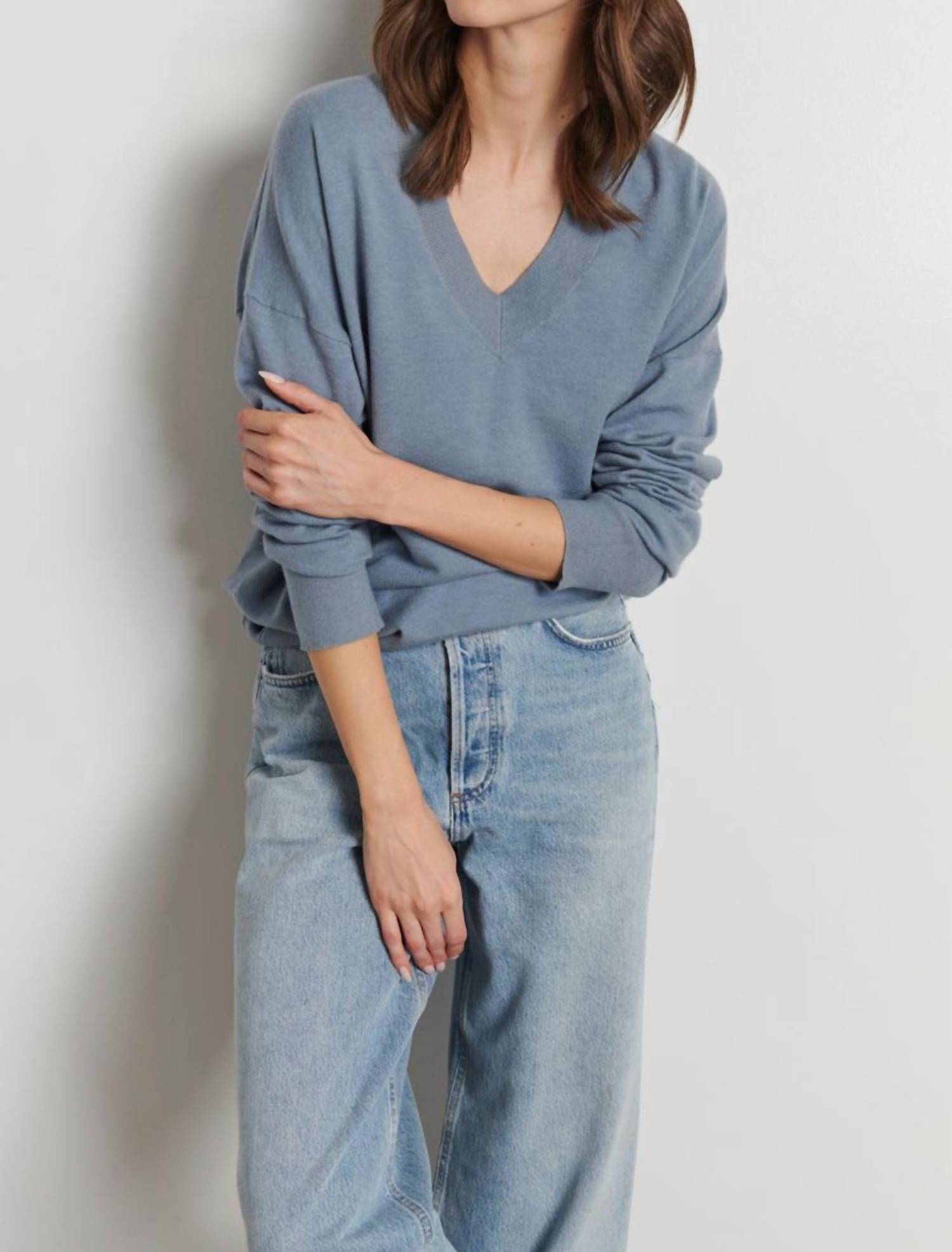 Line - Taylor Knit V-neck Top