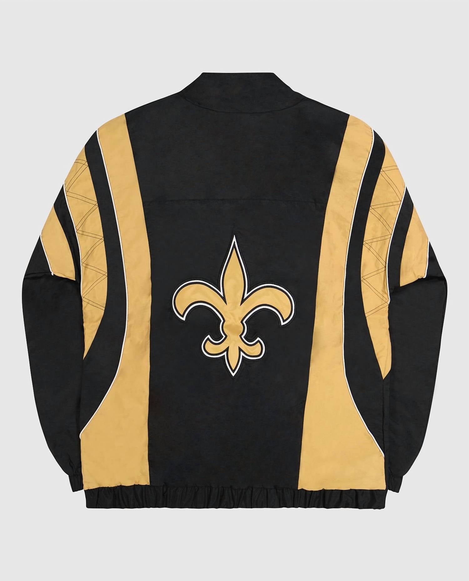 Starter - Men's New Orleans Saints Pullover Half-zip Starter Jacket