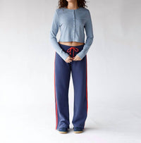 Things Between Lightweight Button-down Cardigan in light blue - women's cardigan
