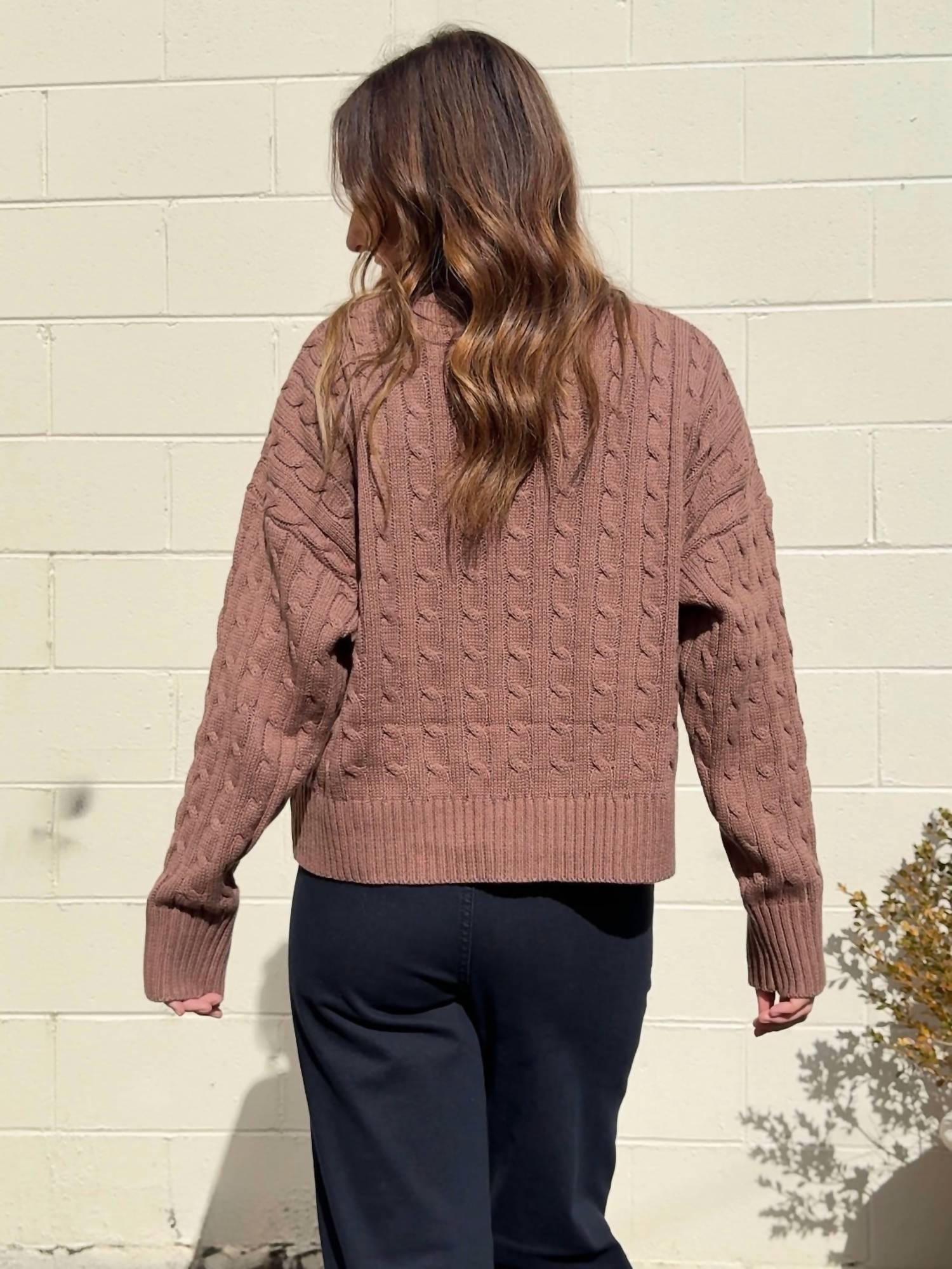 Bailey Rose - Macy Cable Knit Sweater