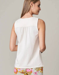 Spartina 449 - Daisy Embroidered Faye Top