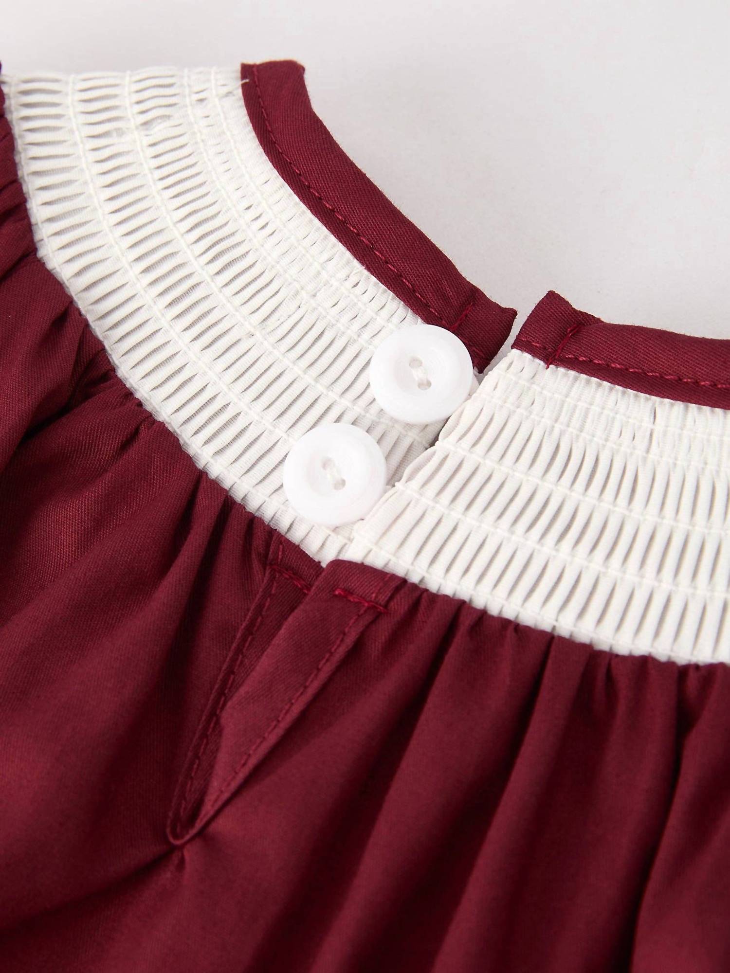 Rylee Faith Designs - Girls Smocked Church Christ Bishop Christening Romper