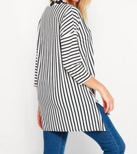 Honeyme - Floral & Striped Gabby Top