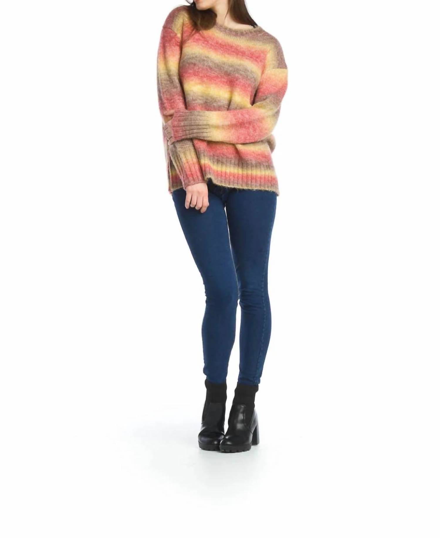 Papillon - Stripe Crew Sweater