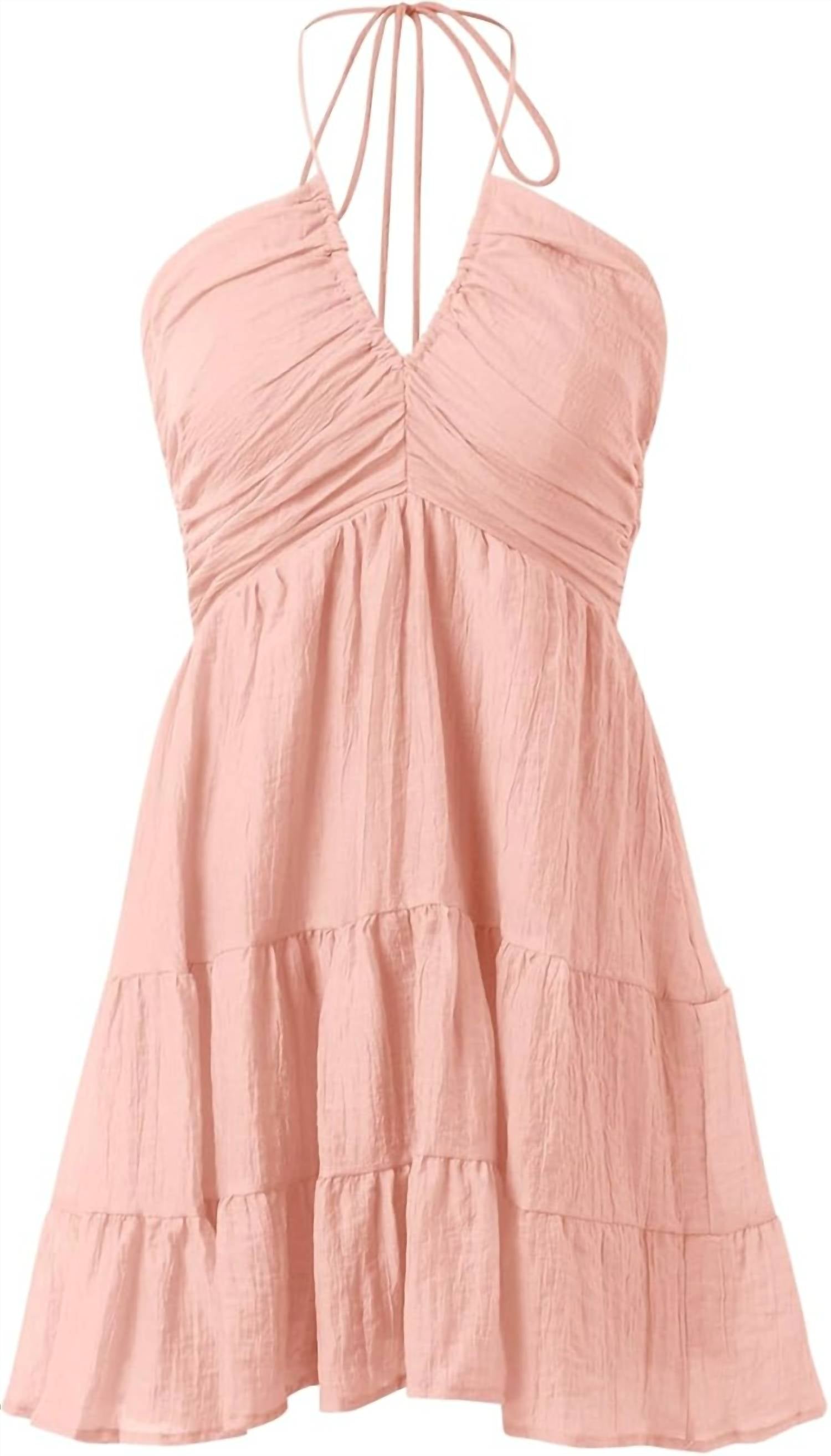 Rosa Clothing - Halter Mini Dress