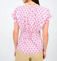 Ivy Jane - Trellis Stitched Popover Top