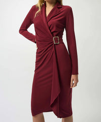Joseph Ribkoff - Moss Crepe Wrap Dress