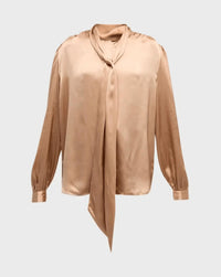 Frame - Femme Tie Neck Blouse