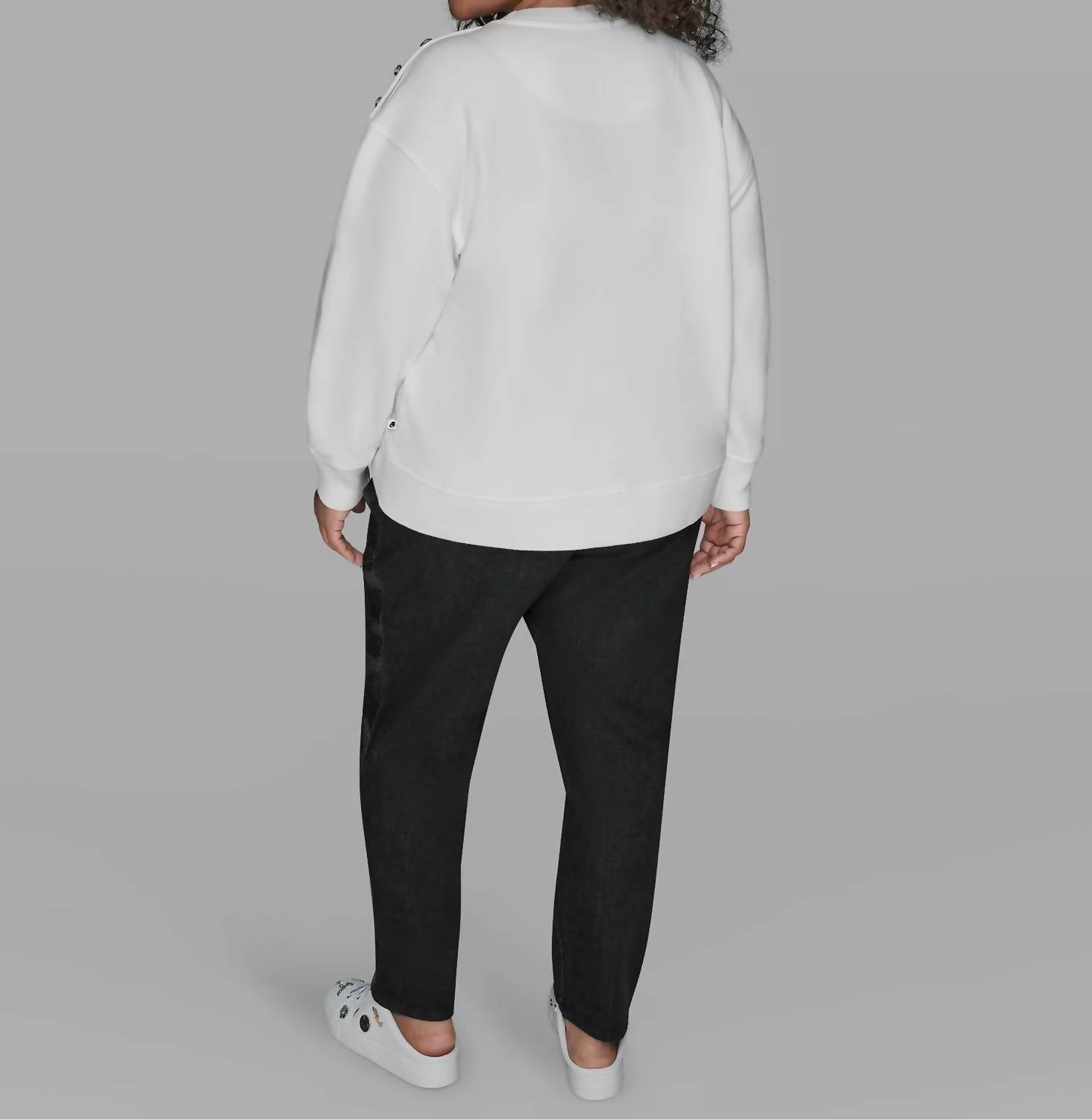 Karl Lagerfeld - Eiffel Tower Crewneck Sweatshirt - Plus