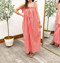 Wishlist - Stripe Tie Strap Maxi Dress