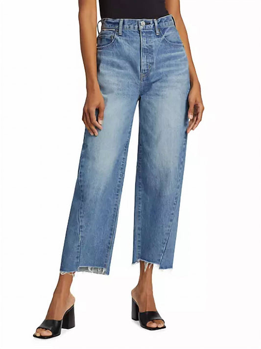 Moussy - Cloverhill High-Rise Wide-Leg Crop Jeans