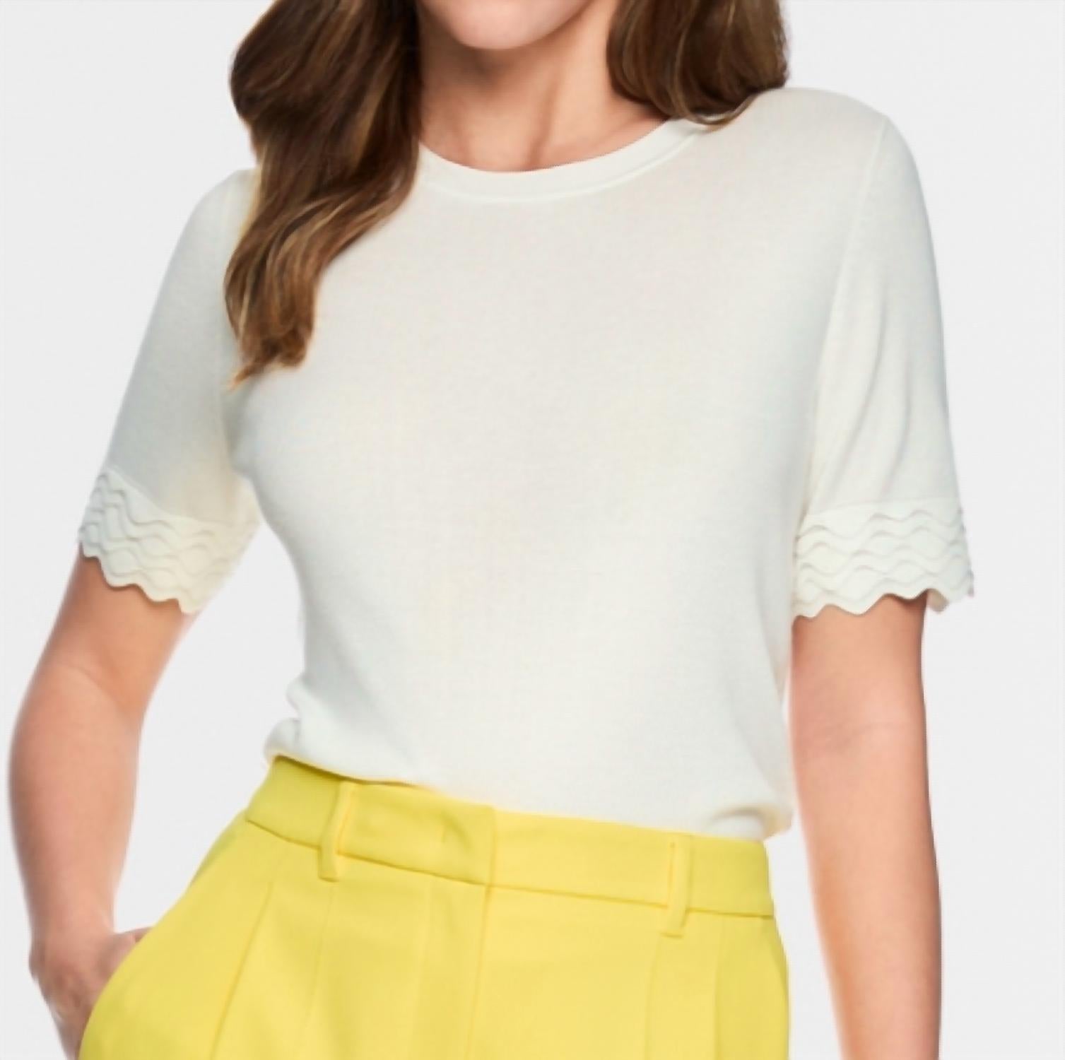 Marc Cain - Short-sleeved fine-knit sweater