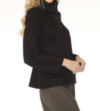 Joseph Ribkoff - Funnel Collar Long Sleeve Boxy Top