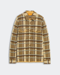 Guest In Residence Plaid Work Shirt in residence plaid work shirt in sole combo - women's shirt - view 5