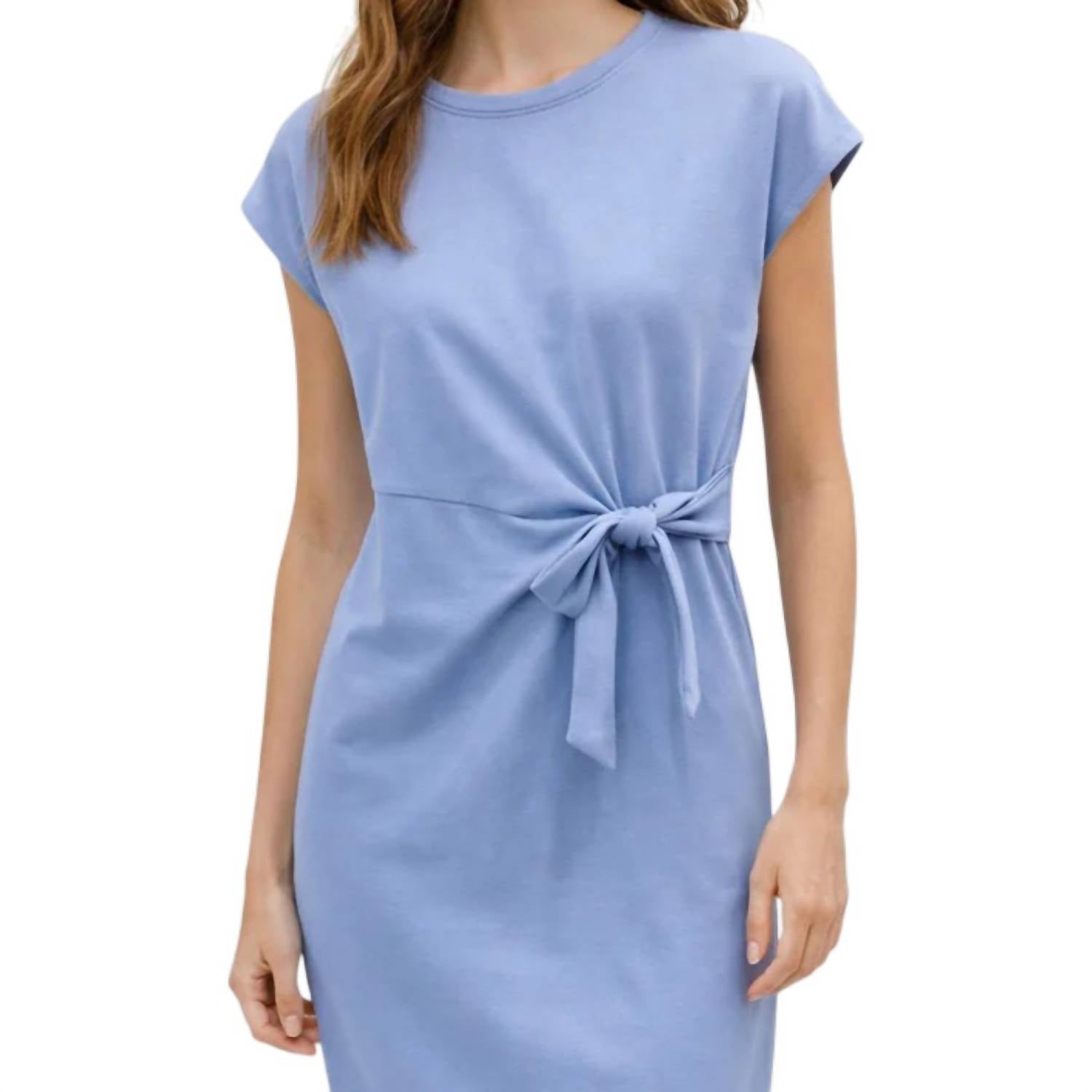 Entro - Long Tie Waist Dress
