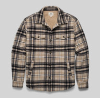 Surfside Supply Men's Skip Sherpa Line Shirt Jacket in chinchilla - men's jacket
