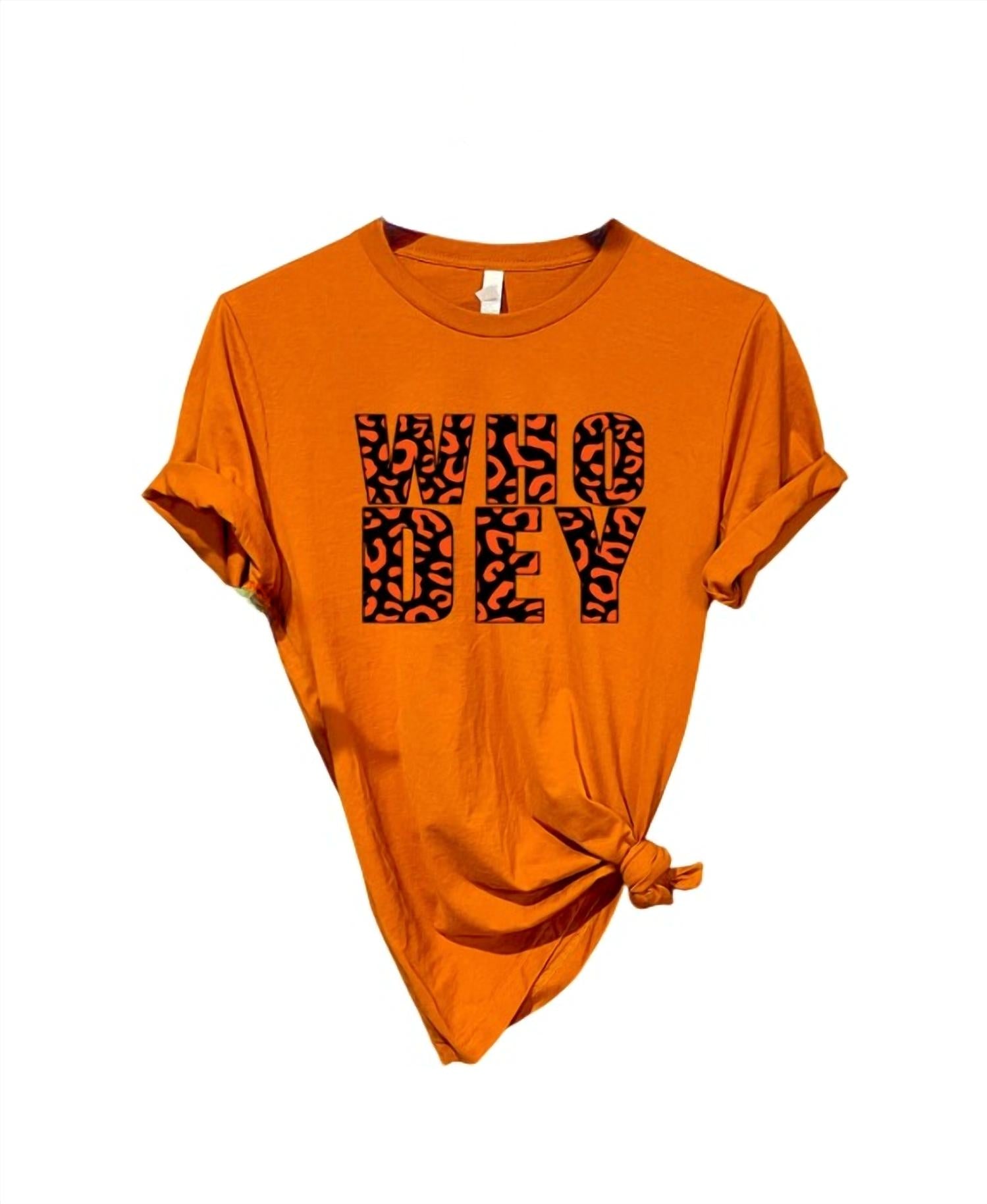 Into The Desert - Unisex - Who Dey Leopard T-shirt