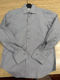 Hagen Men's Button Down Shirt in silver - men's shirt