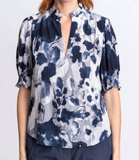 Go By Go Silk - Soft Spoken Short Sleeve Blouse