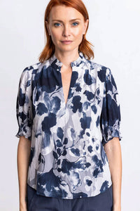 Go By Go Silk - Soft Spoken Short Sleeve Blouse