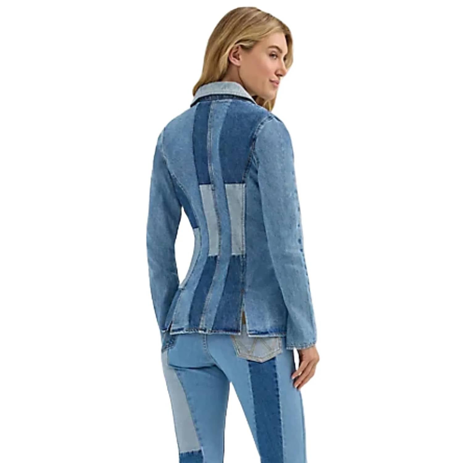 Wrangler - Patchwork Denim Blazer