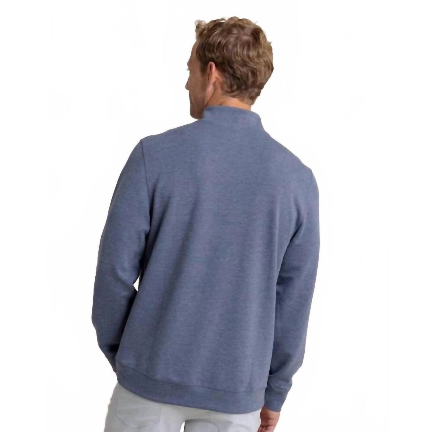 Southern Tide - Whyche Interlock Heather Quarter Zip Pullover