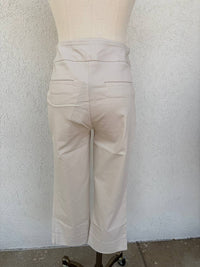 Renuar Women's Coastal Breeze Capri Pants in oyster - women's pants - alternate view