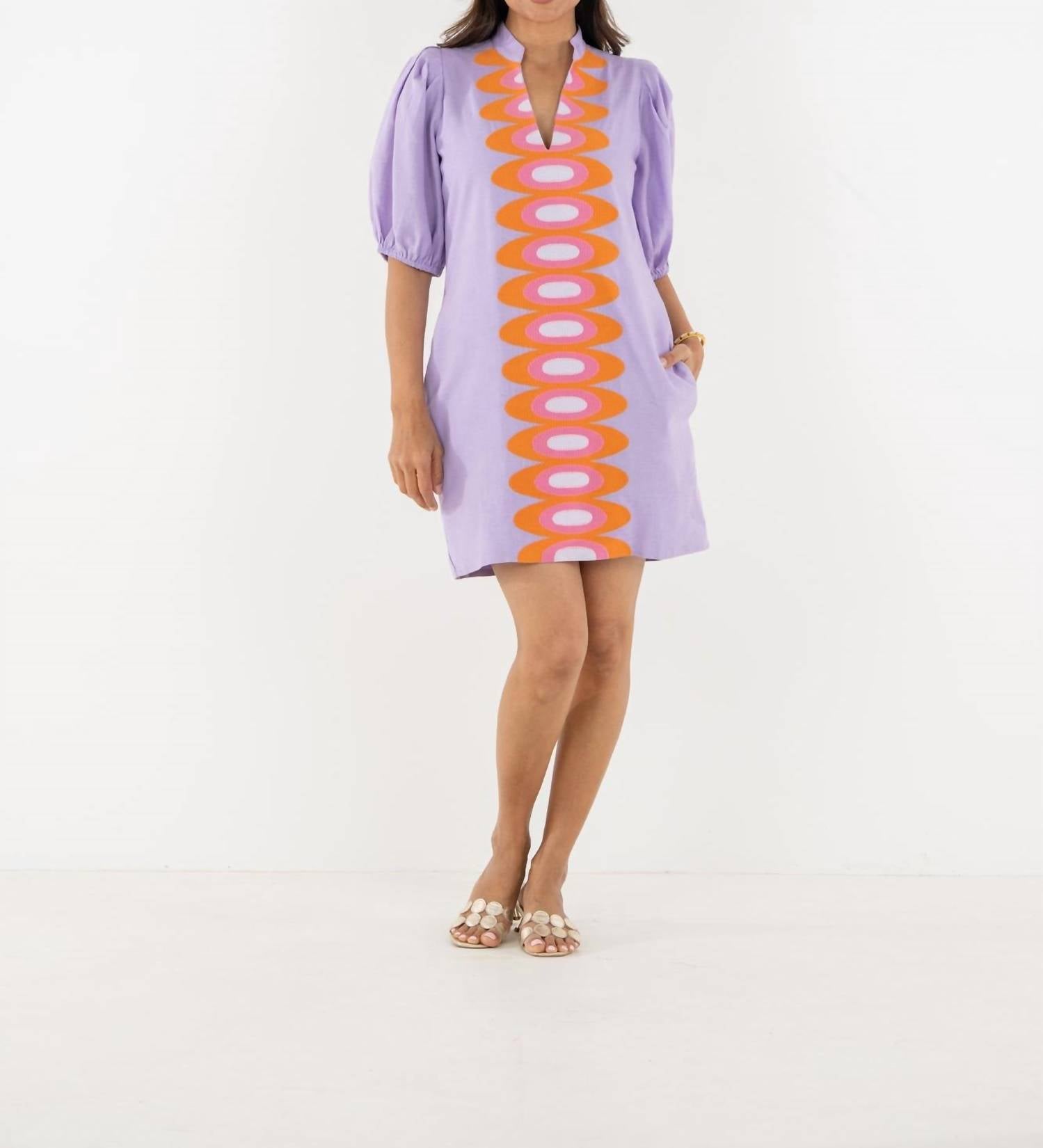 Emily McCarthy Hampton Mini Dress in lavender - women's dress
