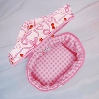 Ellison+Young Women's Cherry Bowtiful Coquette Travel Cosmetic Case in pink - women's bag - alternate view