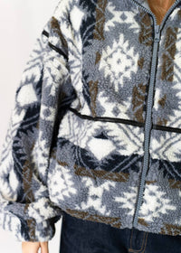 Promesa - Ari Geometric Fleece Jacket