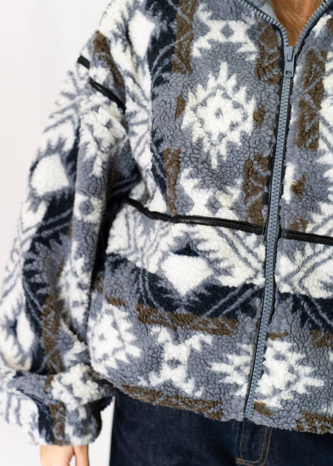 Promesa - Ari Geometric Fleece Jacket