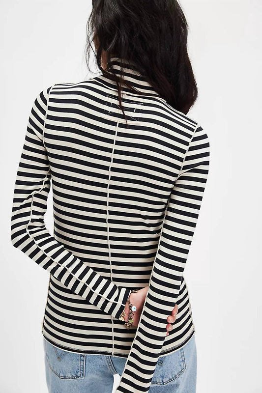 Free People - Good Good Stripe Turtleneck Long Sleeve Tee
