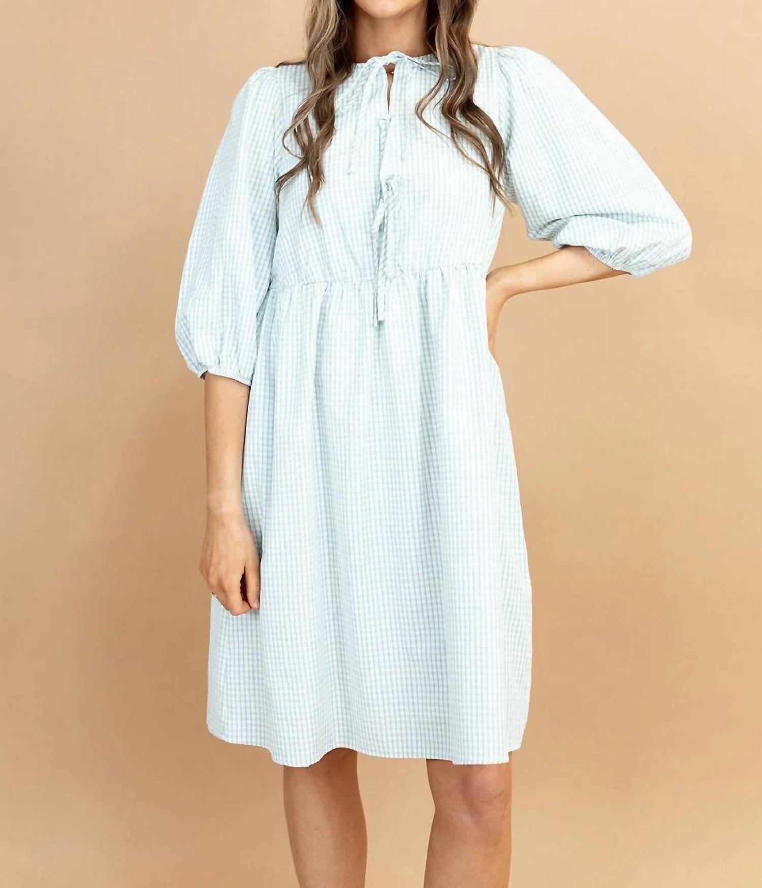 Polagram - Maisie Plaid Midi Dress