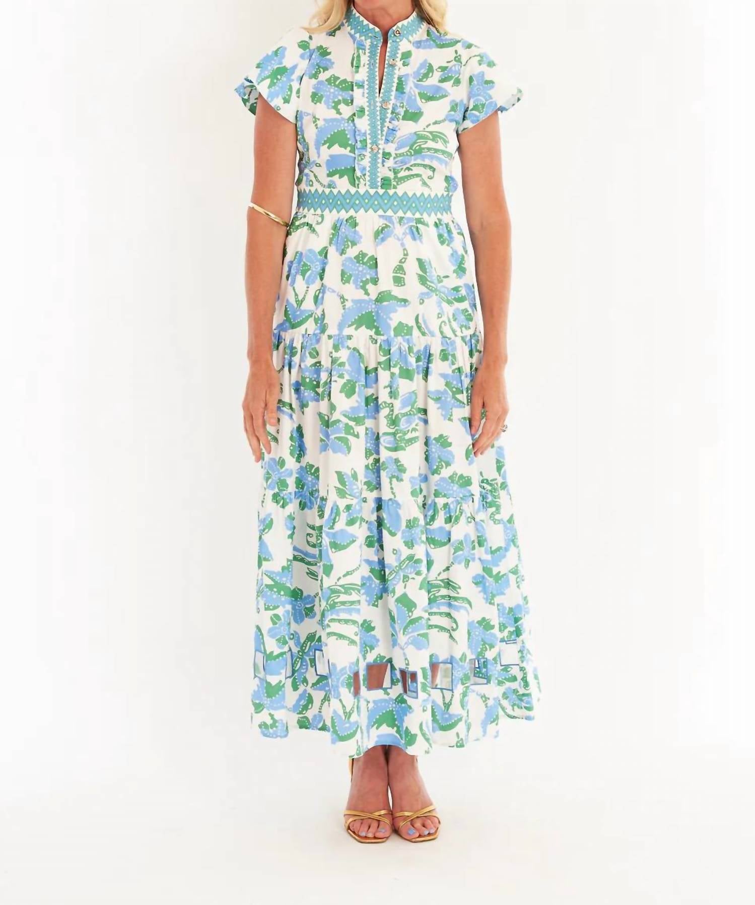 CK BRADLEY Doon Dress in lingren peri - women's dress