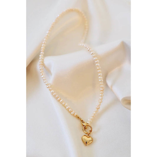 Katie Waltman - Women's Heart And Freshwater Pearl Necklace