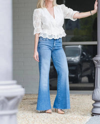Frame - Solstice Eyelet Blouse