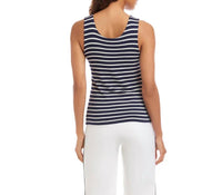 Karen Kane - Stripe Scoop Neck Double Layer Tank