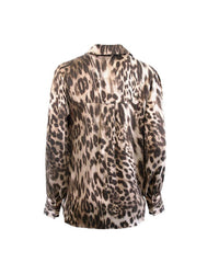 Theo The Label - Women's Danae Print Henley Shirt