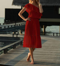 Melissa Odabash - Jo One-shoulder Midi Dress