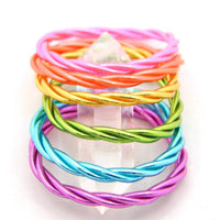 Woman Shops World - Women's Twisted Thai Buddhist Temple Mantra Bangle
